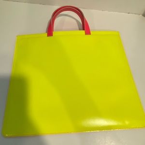 Comme does Garçons Super Fluo Tote Bag